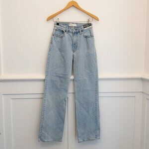 Abercrombie & Fitch The 90s Relaxed High Rise Jeans Curve Love Size 25 NWT